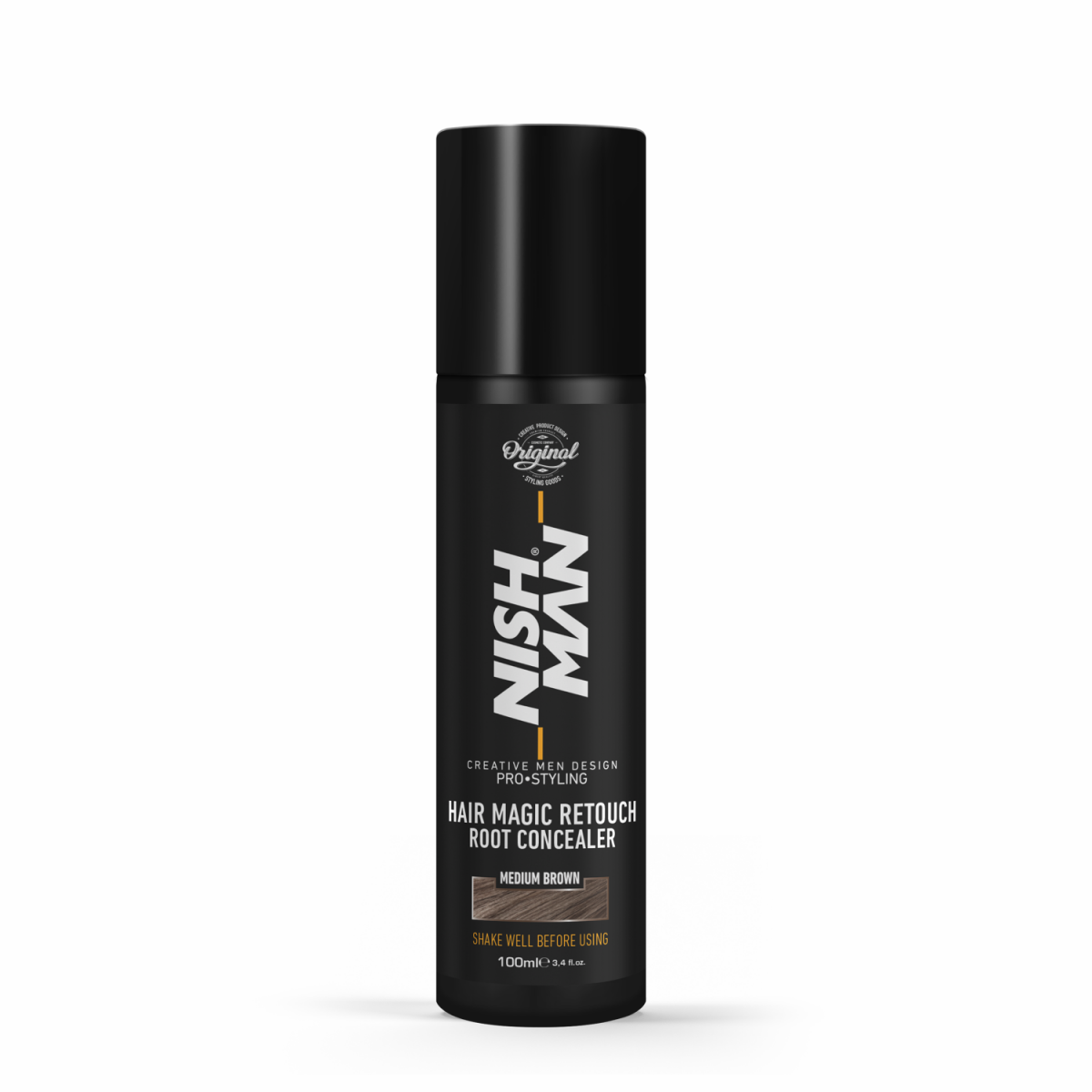 NISHMAN Hair Magic Kaschierspray für Bart und Haaransätze - mittelbra