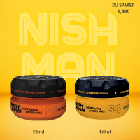 2er NISHMAN Hair Styling Spider Wax Mix je 150ml